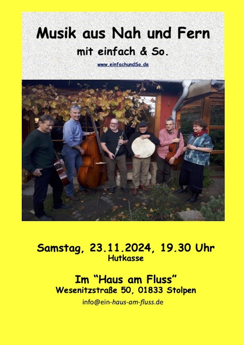 You are currently viewing „Einfach & so“ im Haus am Fluss